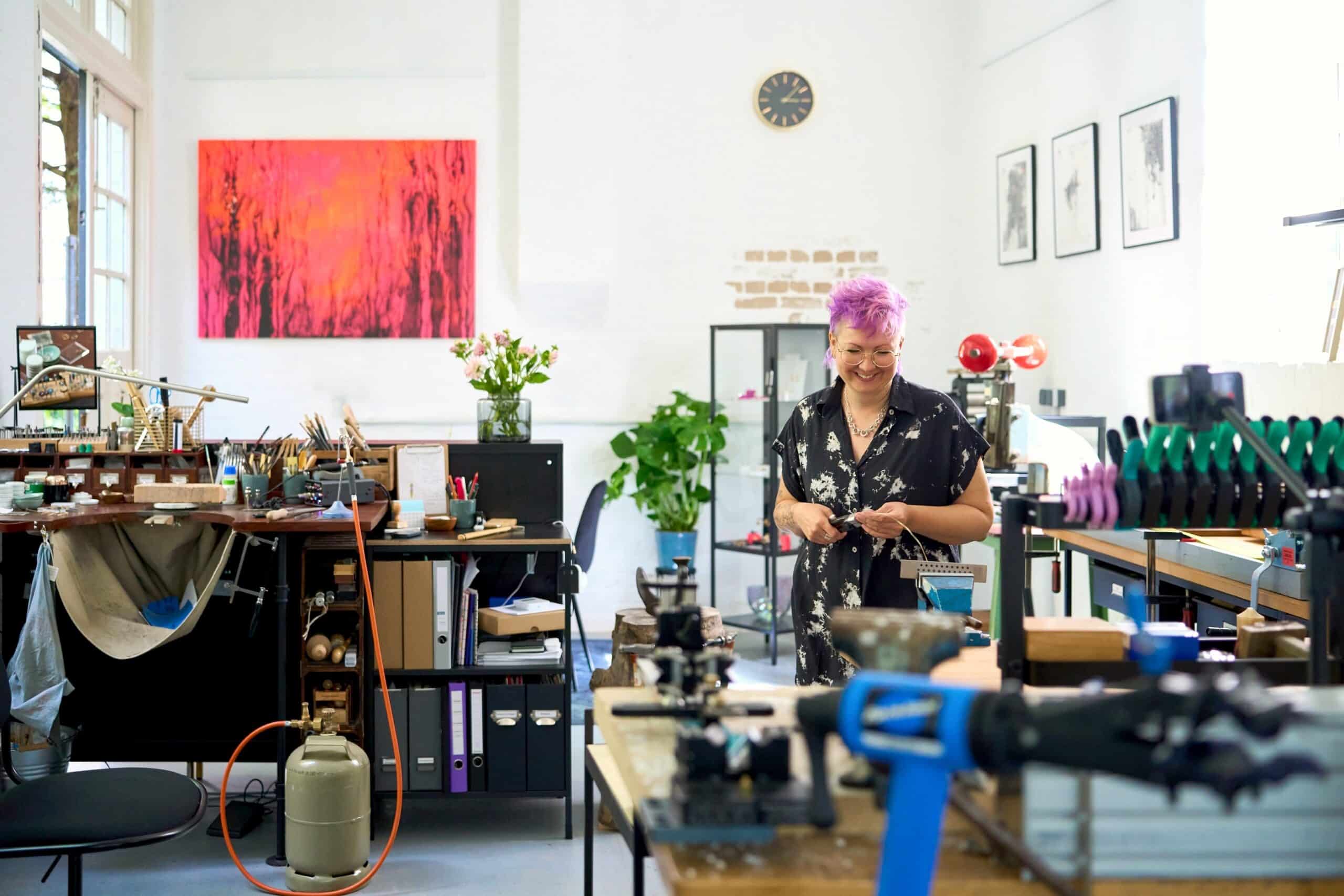 Foto Reportage Handwerk Goldschmiedin