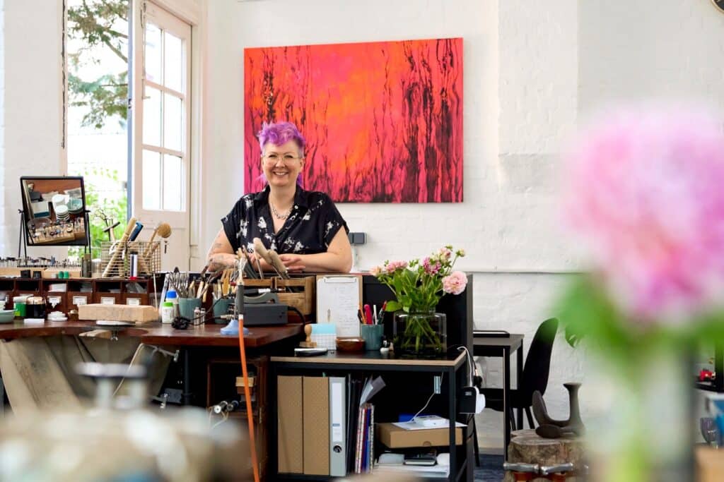 Businessfoto Goldschmiedin professionell und echt